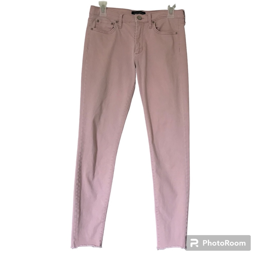 Banana Republic Factory Skinny Fit Pink Mid Rise Jeans size 27/4